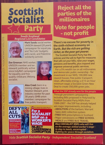 Thumbnail of leaflet from Zoë Greenan