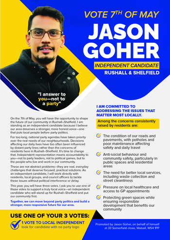 Thumbnail of leaflet from Jason Goher