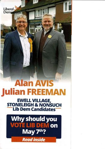 Thumbnail of leaflet from Julian Peter Freeman