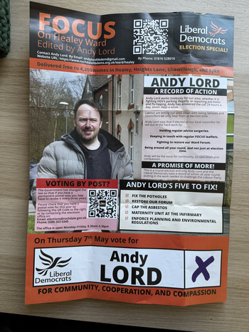 Thumbnail of leaflet from Andy Lord