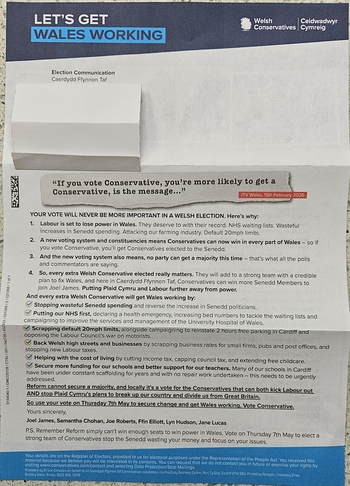Thumbnail of leaflet from Joel Stephen James