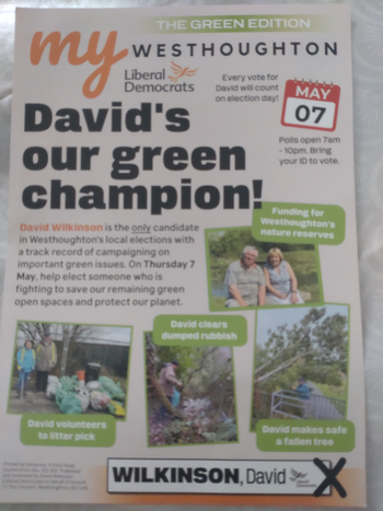 Thumbnail of leaflet from David Wilkinson