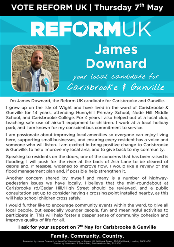 Thumbnail of leaflet from James Robert Downard