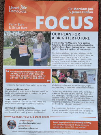 Thumbnail of leaflet from Morriam Jan