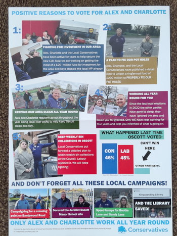 Thumbnail of leaflet from Alex Hall