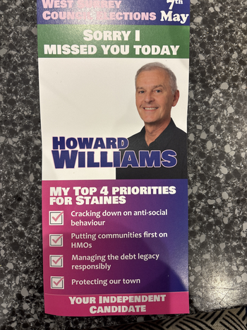 Thumbnail of leaflet from Howard Williams