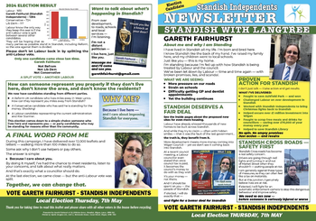 Thumbnail of leaflet from Gareth William Fairhurst