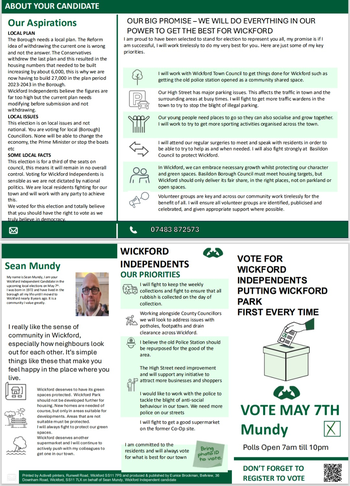 Thumbnail of leaflet from Sean Mundy