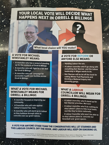 Thumbnail of leaflet from Michael William Winstanley