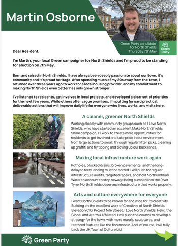 Thumbnail of leaflet from Martin Anthony Osborne