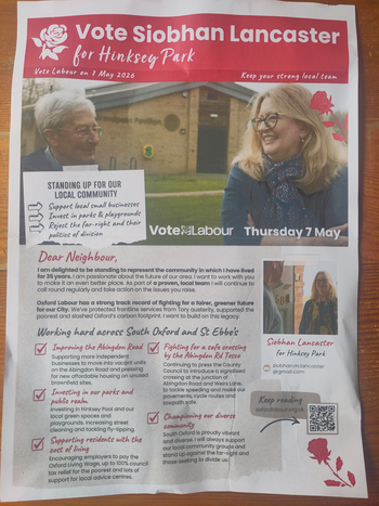 Thumbnail of leaflet from Siobhan Ann Lancaster