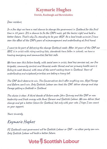 Thumbnail of leaflet from Kaymarie Hughes