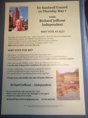 Thumbnail of leaflet from Richard James Elessing Jeffcoat