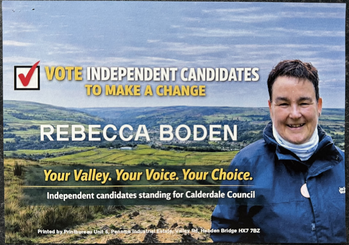 Thumbnail of leaflet from Rebecca Boden