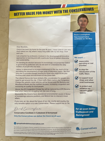 Thumbnail of leaflet from David John Cunningham