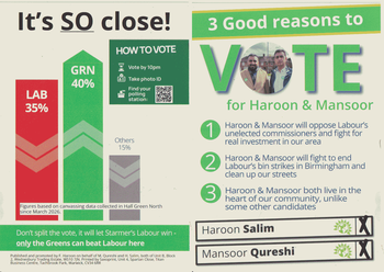 Thumbnail of leaflet from Mansoor Qureshi