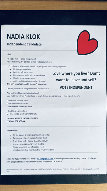 Thumbnail of leaflet from Nadia Klok