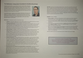 Thumbnail of leaflet from Tim Wolfenden