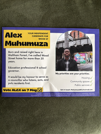 Thumbnail of leaflet from Alex Muhumuza