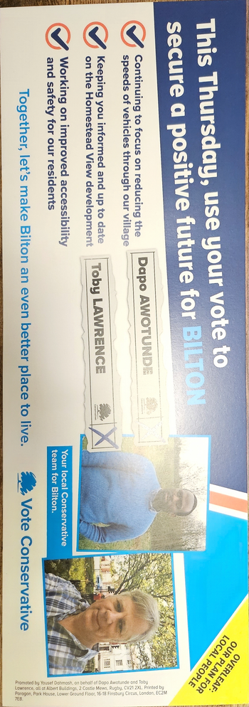Thumbnail of leaflet from Dapo Awotunde