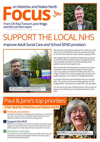 Thumbnail of leaflet from Paul Tansom