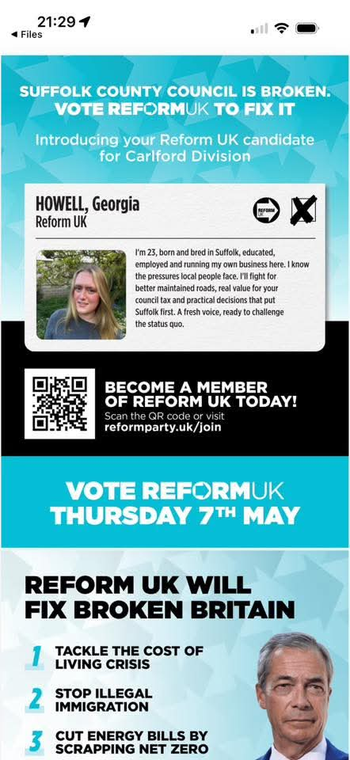 Thumbnail of leaflet from Georgia Clare Aurelia Howell