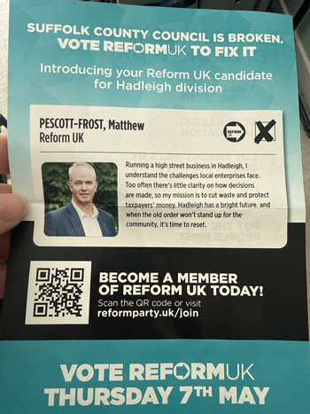 Thumbnail of leaflet from Matthew Douglas Pescott Frost