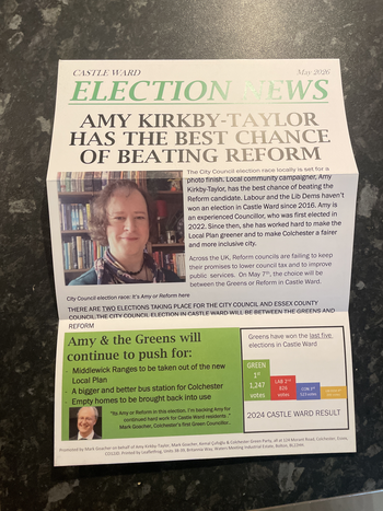 Thumbnail of leaflet from Amy Kirkby-Taylor