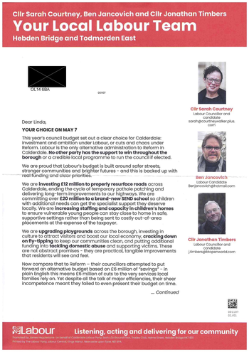 Thumbnail of leaflet from Ben Jancovich