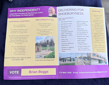 Thumbnail of leaflet from Brian Beggs