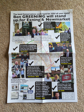 Thumbnail of leaflet from Ben Greening