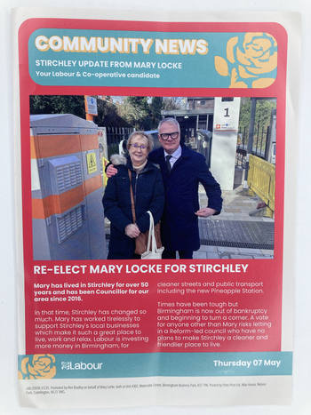 Thumbnail of leaflet from Mary Locke