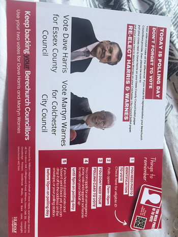 Thumbnail of leaflet from Dave Harris