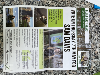 Thumbnail of leaflet from Sam Davis