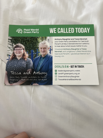 Thumbnail of leaflet from Anthony Slaughter