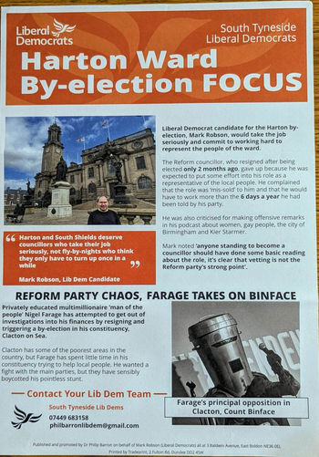 Thumbnail of leaflet from Mark Robson