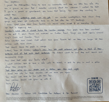 Thumbnail of leaflet from Peter Newman