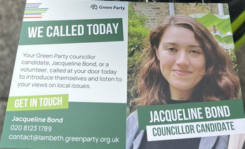 Thumbnail of leaflet from Jacqueline Bond