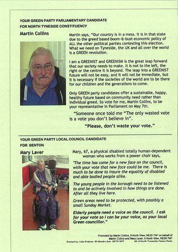 Thumbnail of leaflet from Martin William Collins