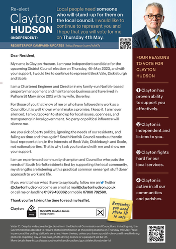 Thumbnail of leaflet from Clayton James Hudson