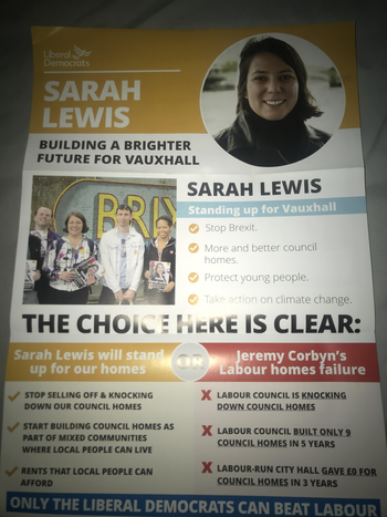 Thumbnail of leaflet from Sarah Lewis