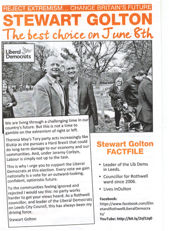 Thumbnail of leaflet from Stewart Golton