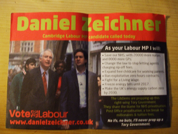 Thumbnail of leaflet from Daniel Zeichner