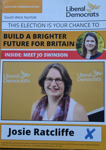 Thumbnail of leaflet from Josie Ratcliffe