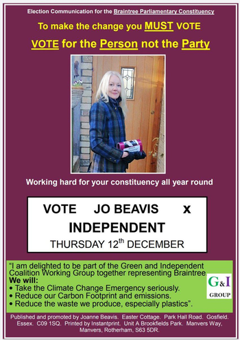 Thumbnail of leaflet from Jo Clare Beavis