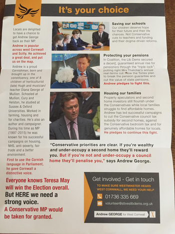 Thumbnail of leaflet from Andrew George