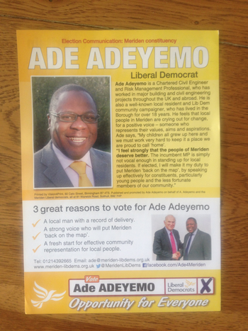 Thumbnail of leaflet from Ade Adeyemo