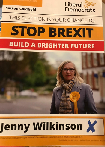 Thumbnail of leaflet from Jenny Wilkinson