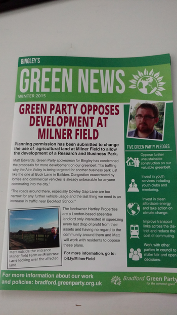 Thumbnail of leaflet from Kevin Warnes