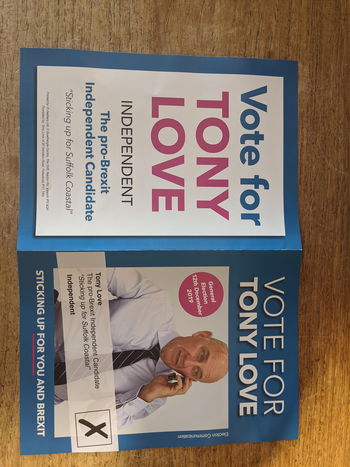 Thumbnail of leaflet from Tony Love